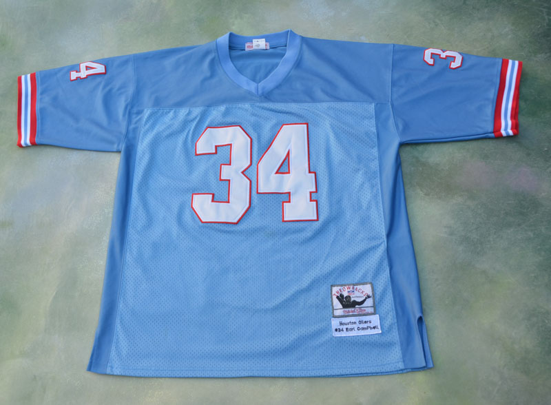 houston oilers earl campbell jersey