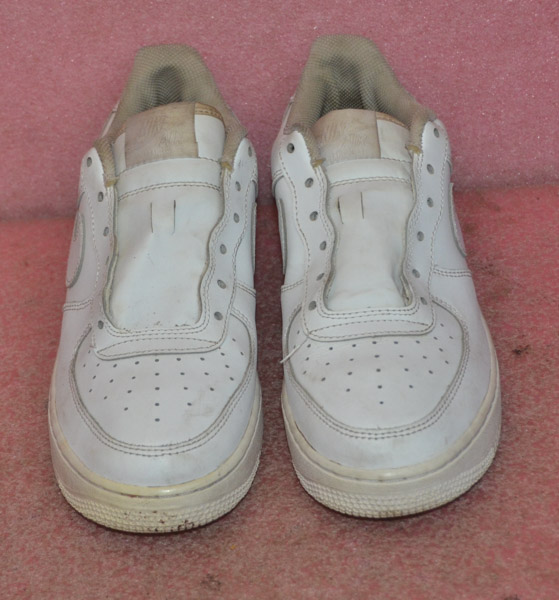 Nike Air Foce 1 White White 314192-117 Boys Shoes Size 7Y. 826218005701 ...